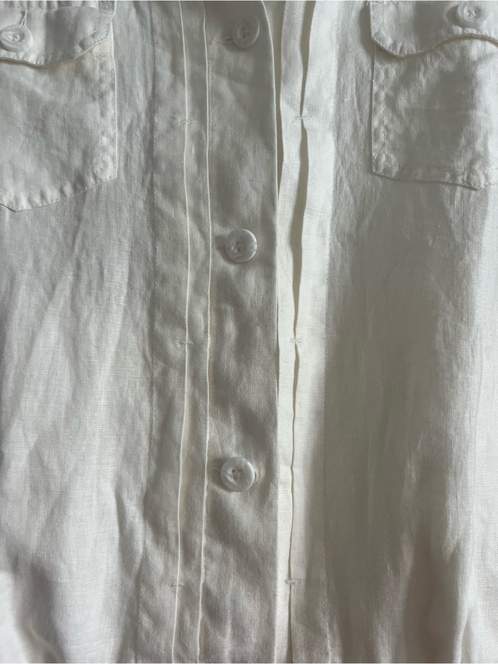 Tommy Bahama White Drawstring Hem Button-Up Jacket - Picture 7 of 8